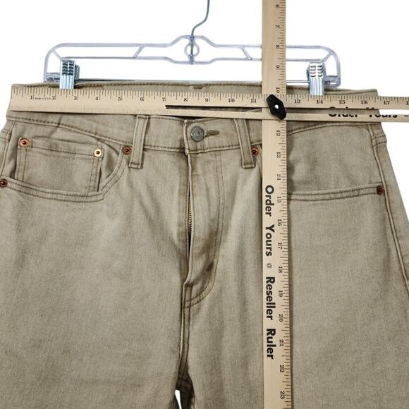 Levi's 505 Tan Button Fly Jeans , Men's Size 34X32, PRE-OWNED, EUC - Picture 3 of 10